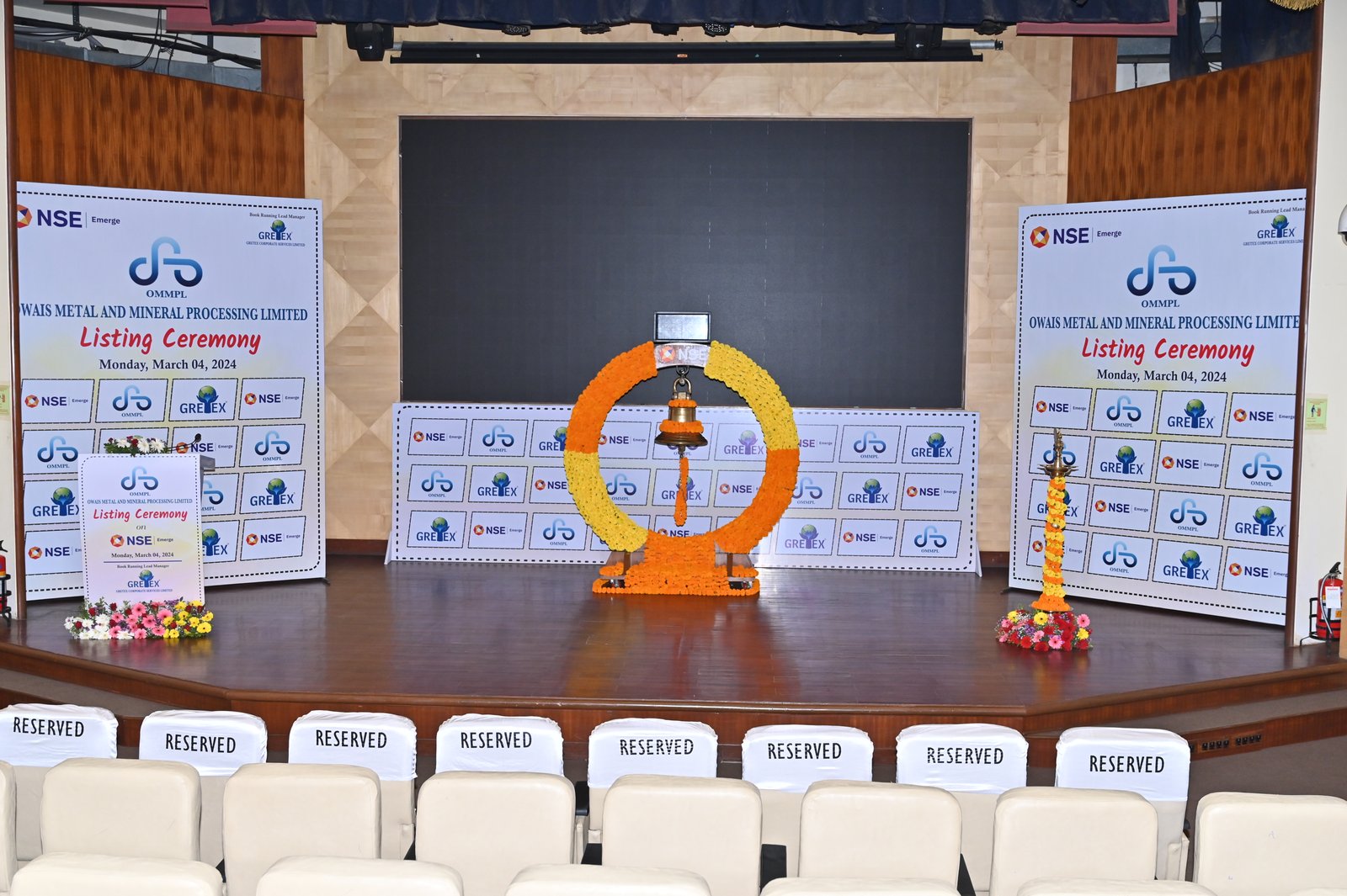 Owais Metal And Minerals Processing Listing Ceremony Photos