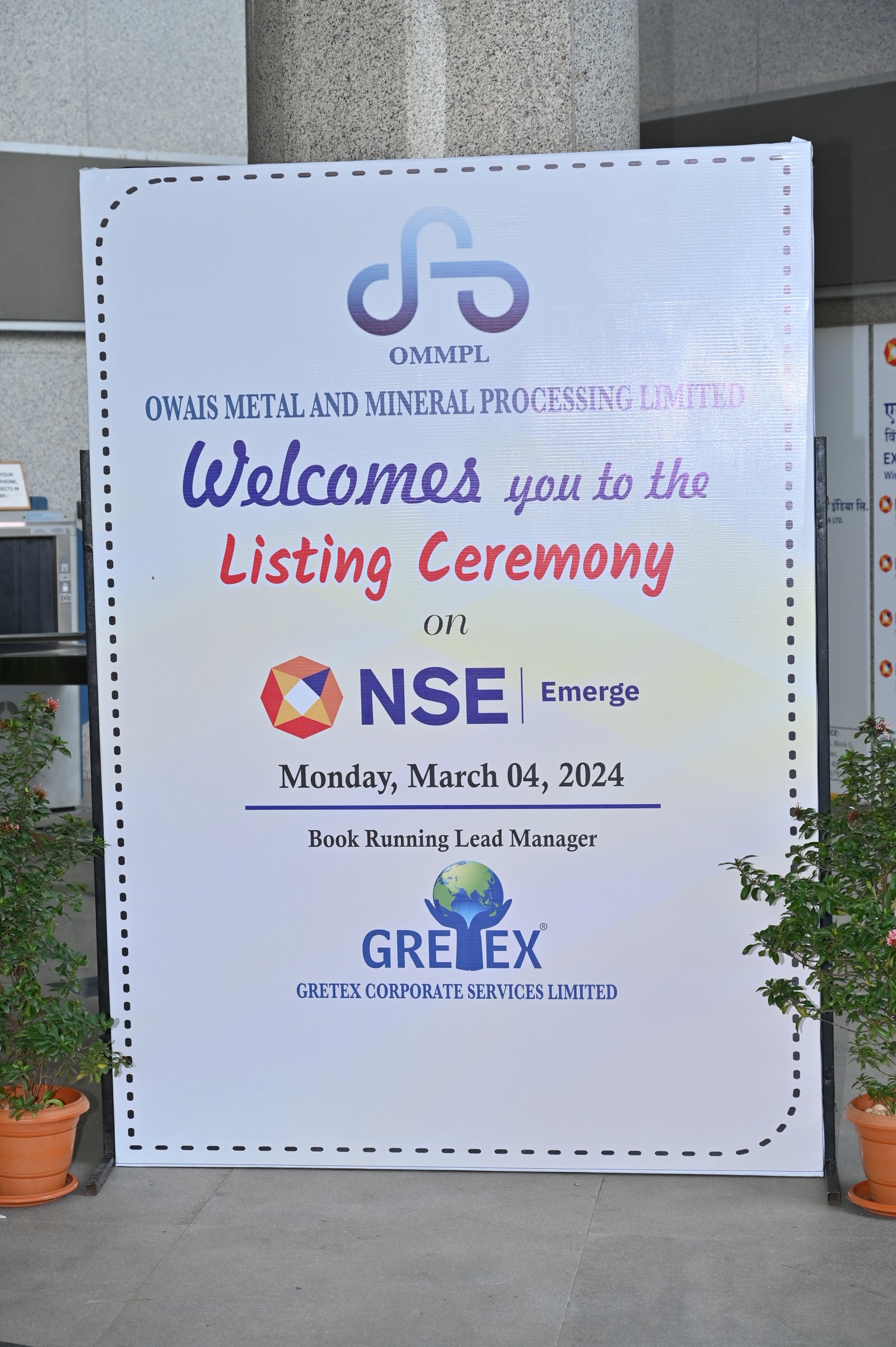 Owais Metal And Minerals Processing Listing Ceremony Photos