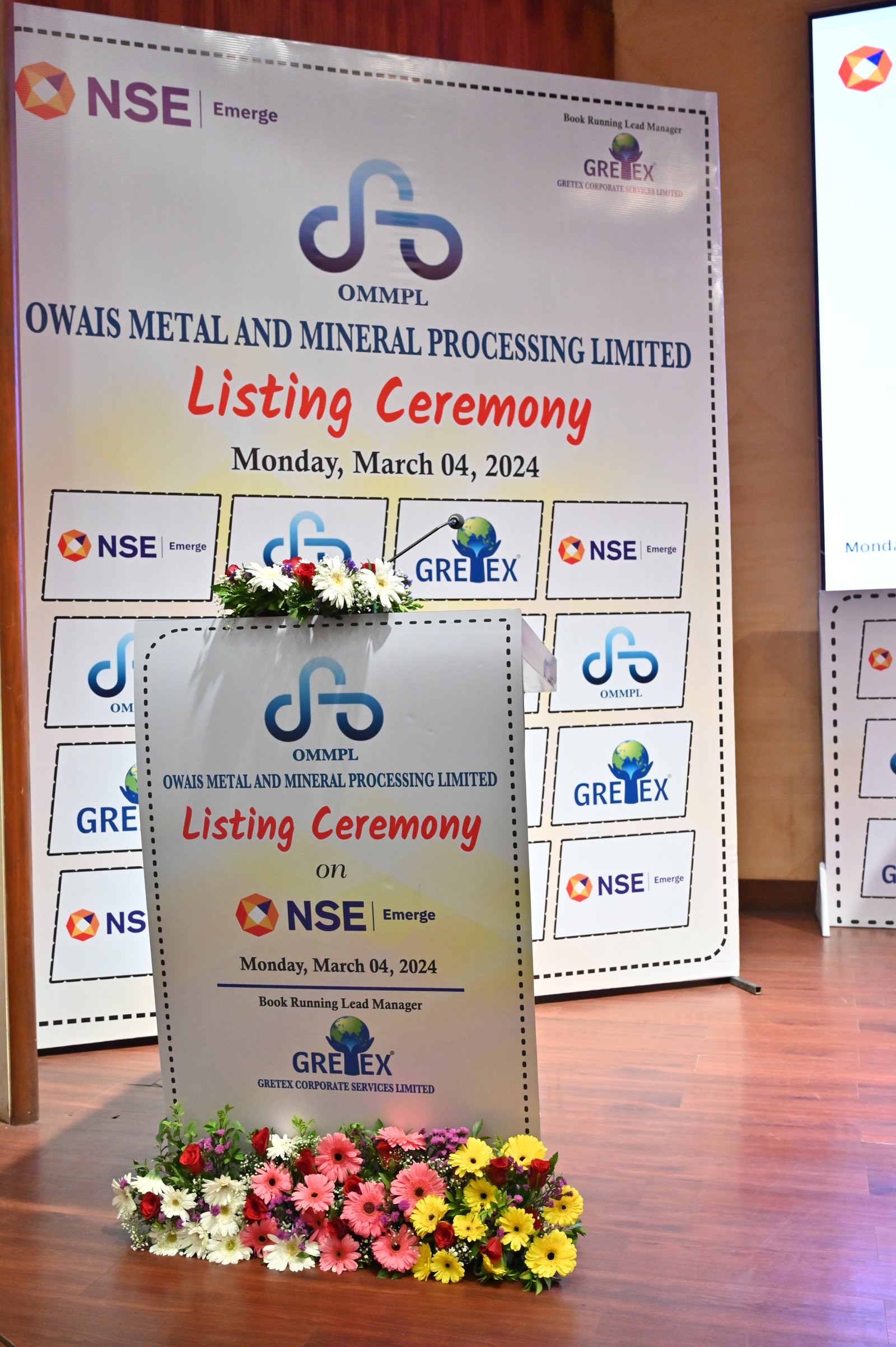 Owais Metal And Minerals Processing Listing Ceremony Photos
