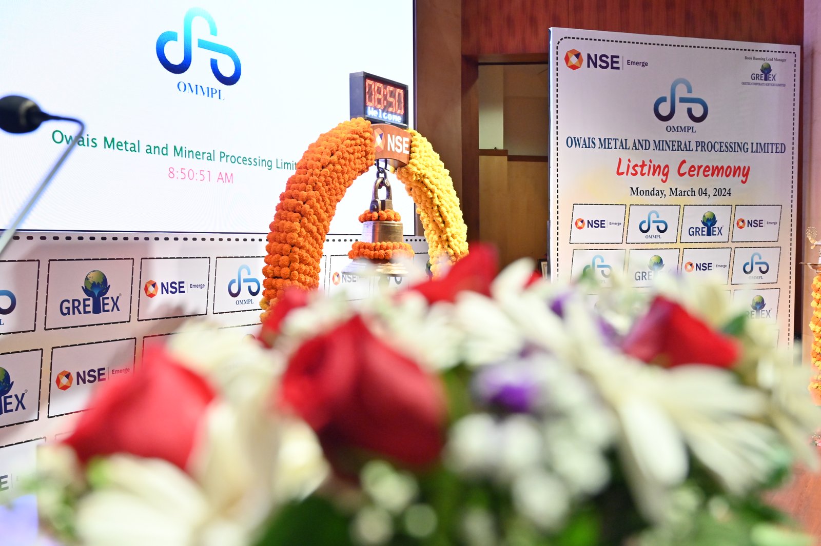 Owais Metal And Minerals Processing Listing Ceremony Photos