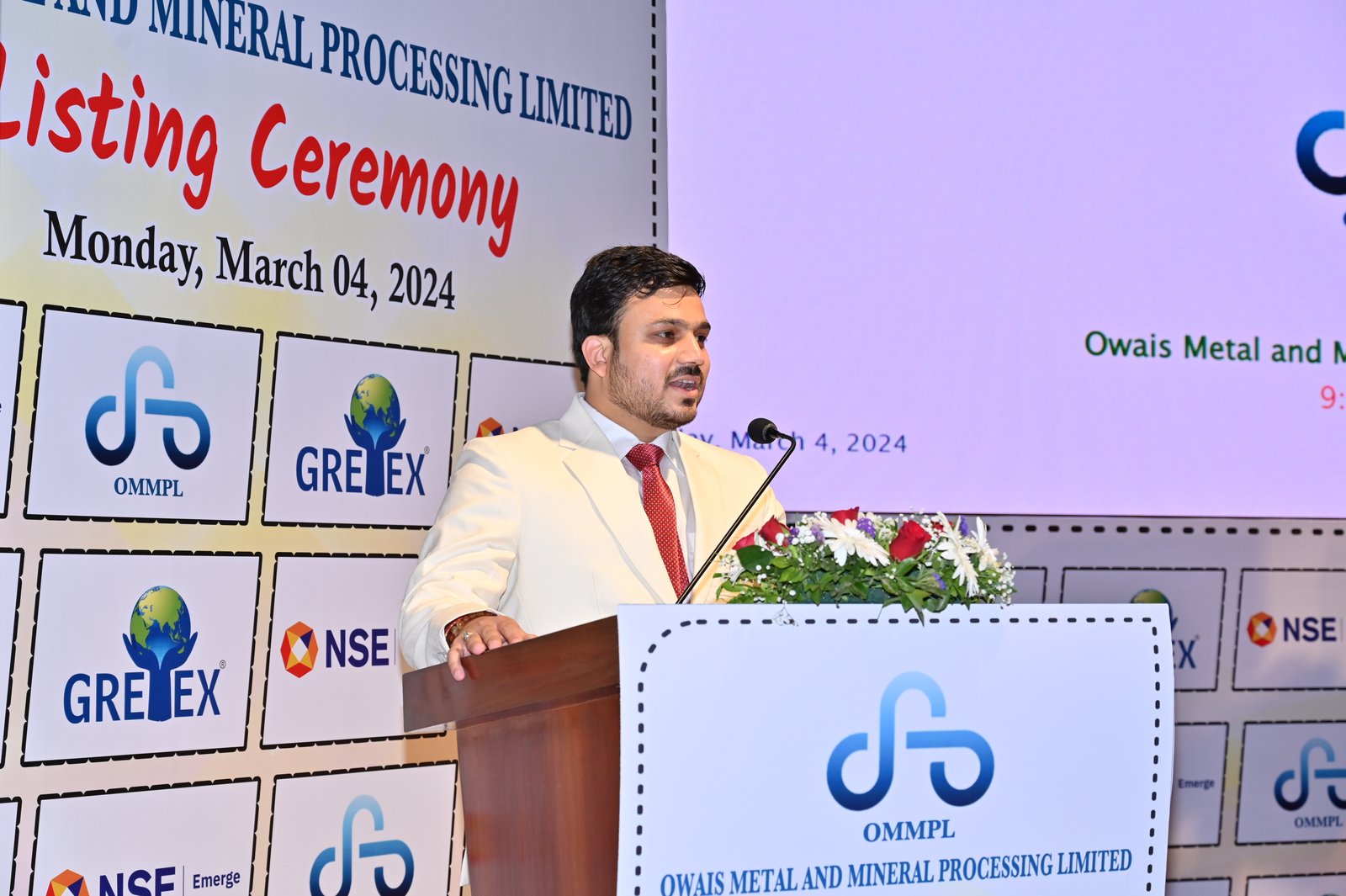 Owais Metal And Minerals Processing Listing Ceremony Photos