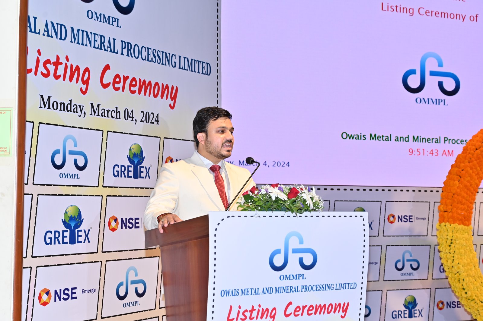 Owais Metal And Minerals Processing Listing Ceremony Photos