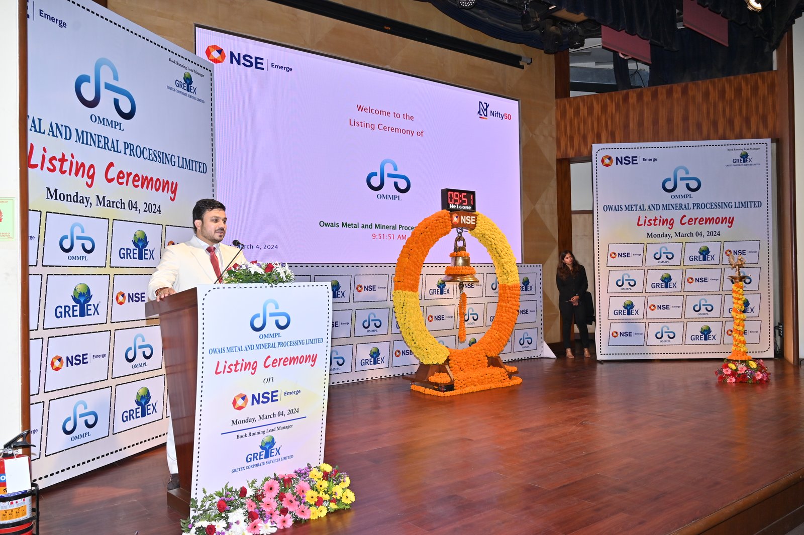 Owais Metal And Minerals Processing Listing Ceremony Photos