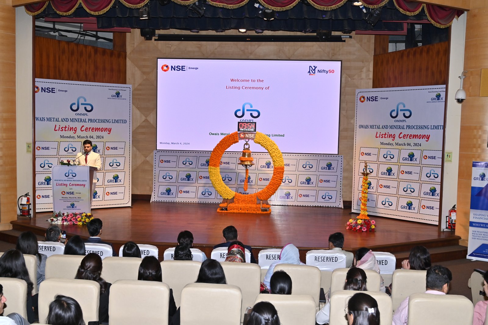 Owais Metal And Minerals Processing Listing Ceremony Photos