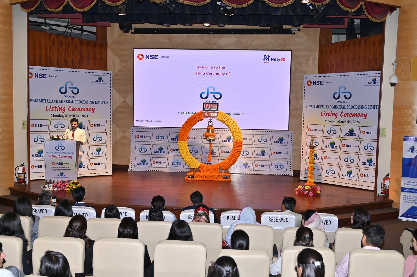 Owais Metal And Minerals Processing Listing Ceremony Photos