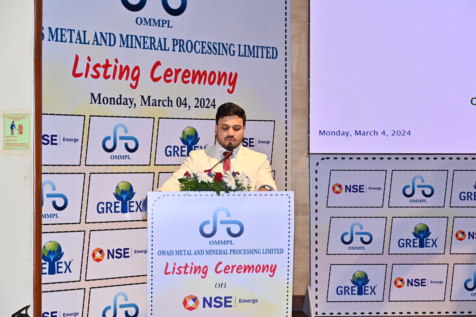 Owais Metal And Minerals Processing Listing Ceremony Photos