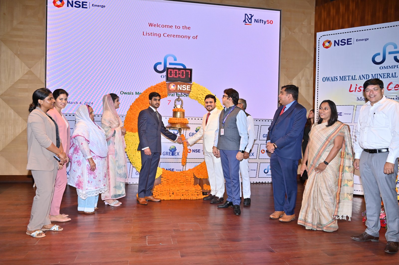 Owais Metal And Minerals Processing Listing Ceremony Photos