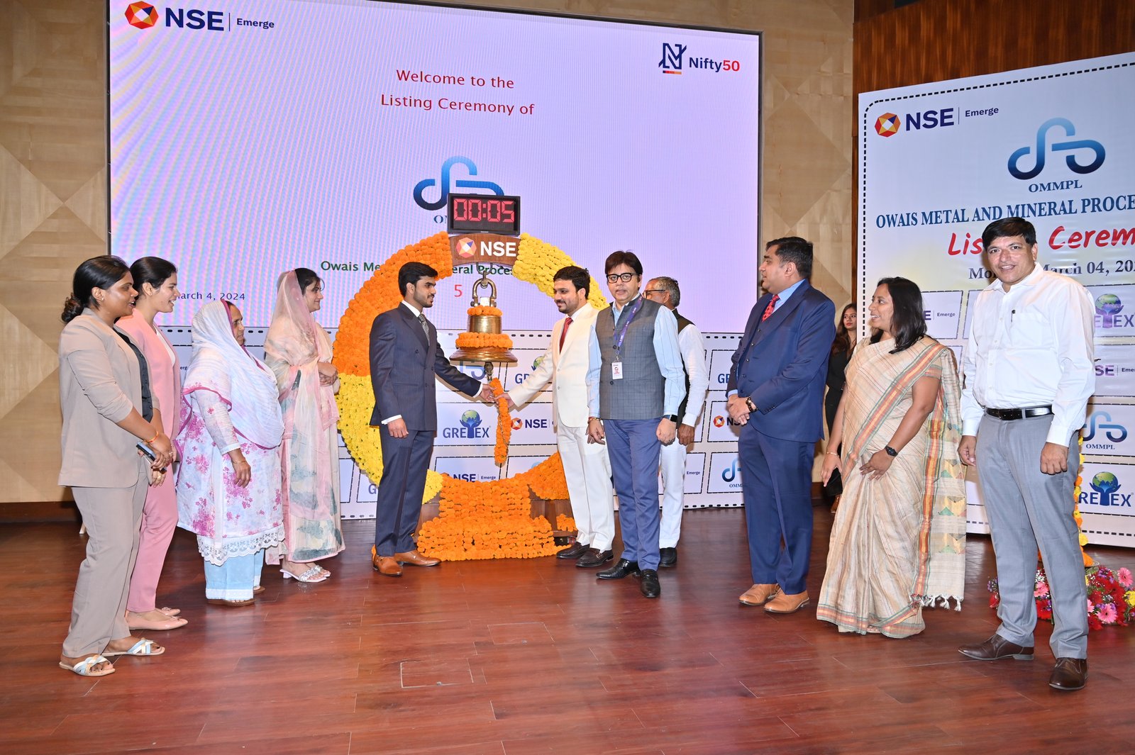 Owais Metal And Minerals Processing Listing Ceremony Photos