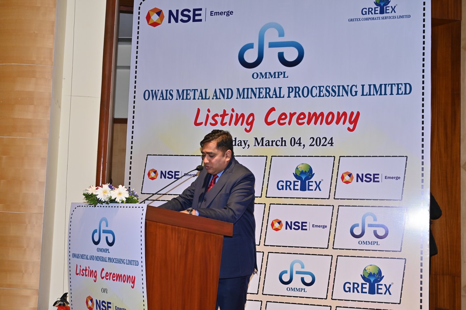 Owais Metal And Minerals Processing Listing Ceremony Photos