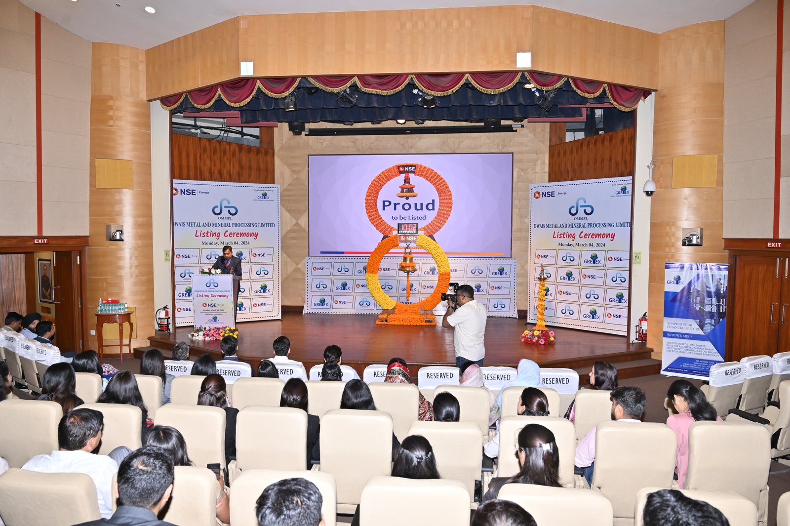 Owais Metal And Minerals Processing Listing Ceremony Photos