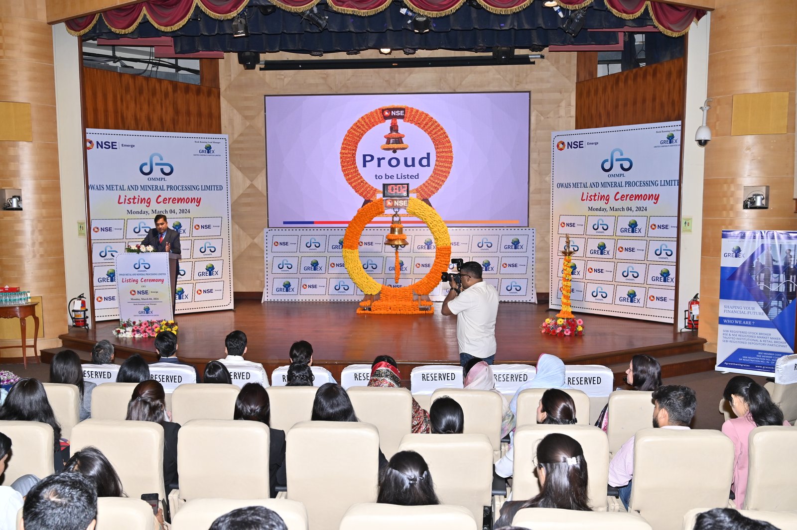 Owais Metal And Minerals Processing Listing Ceremony Photos