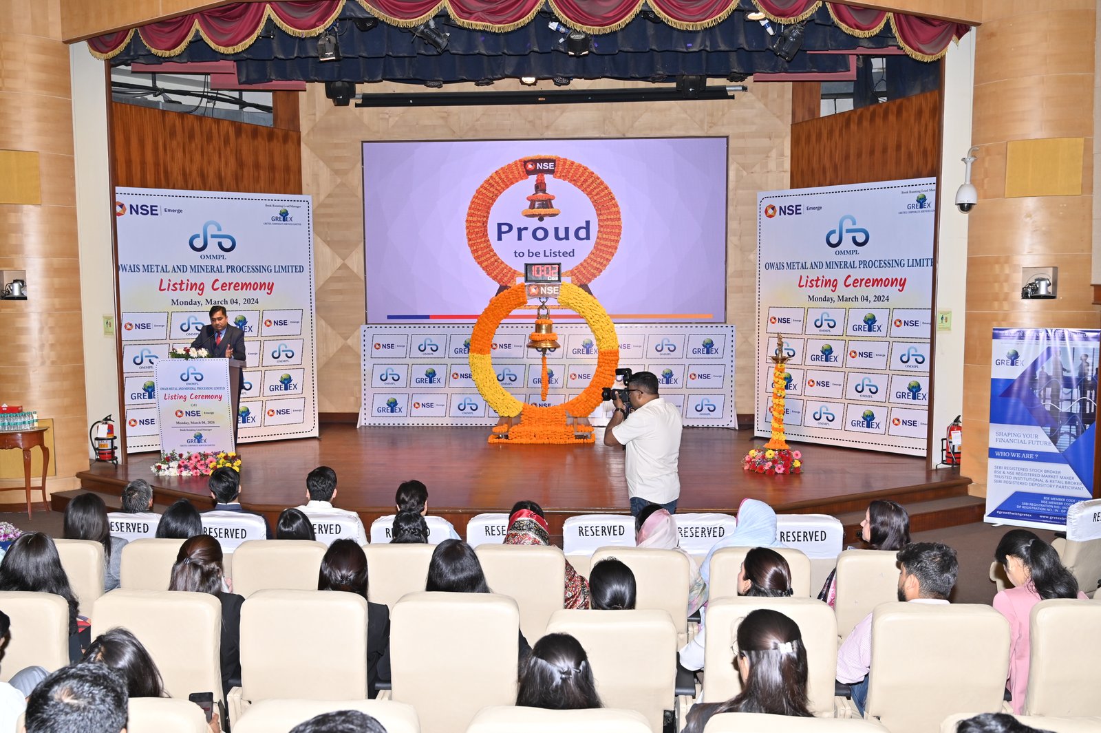 Owais Metal And Minerals Processing Listing Ceremony Photos