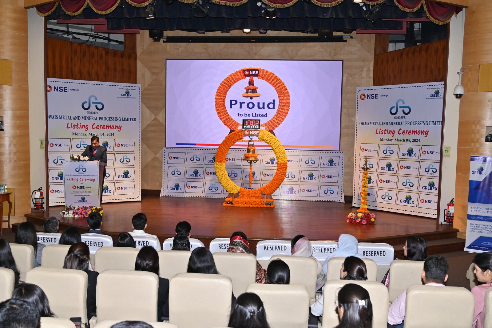 Owais Metal And Minerals Processing Listing Ceremony Photos