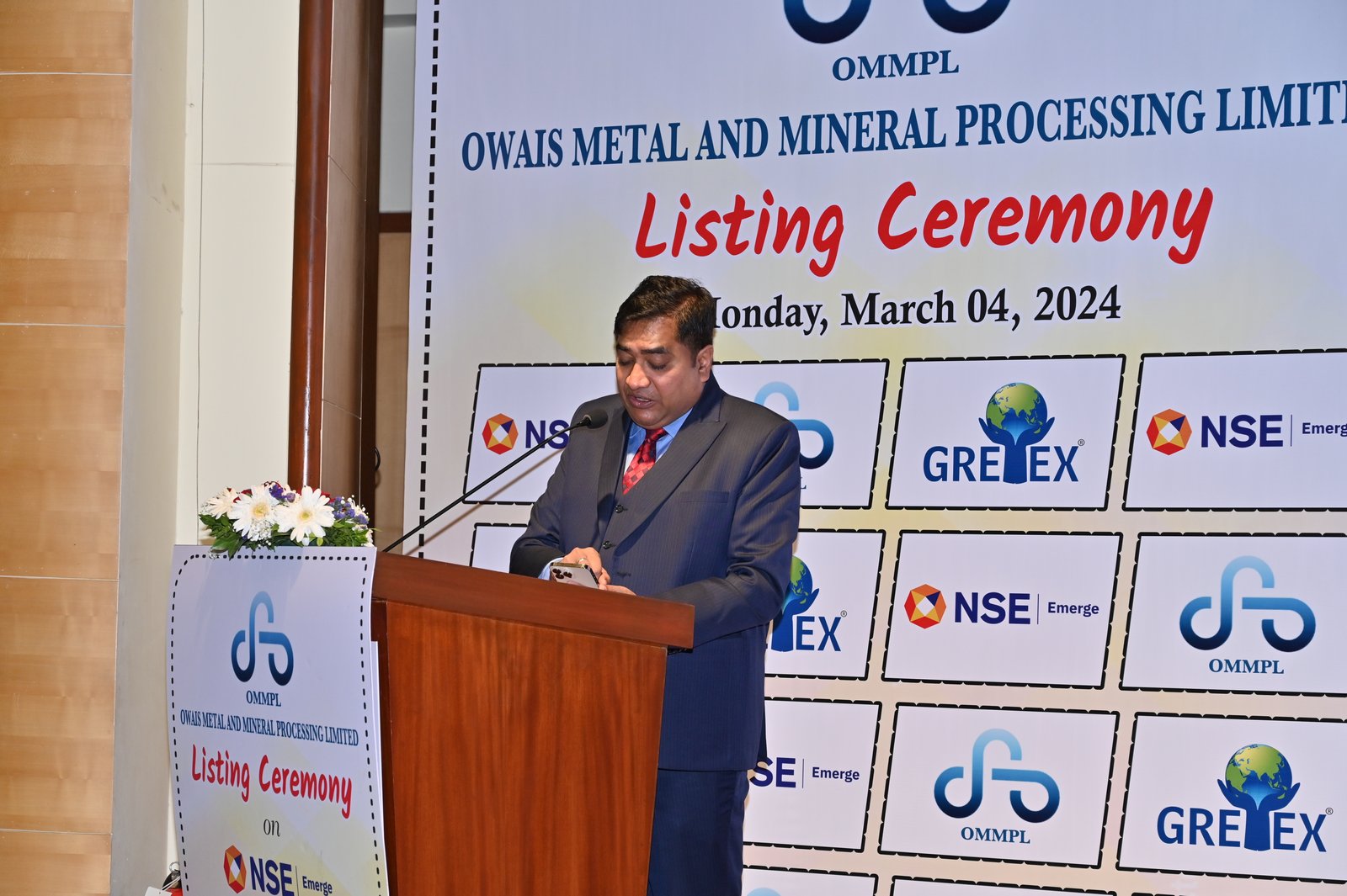 Owais Metal And Minerals Processing Listing Ceremony Photos
