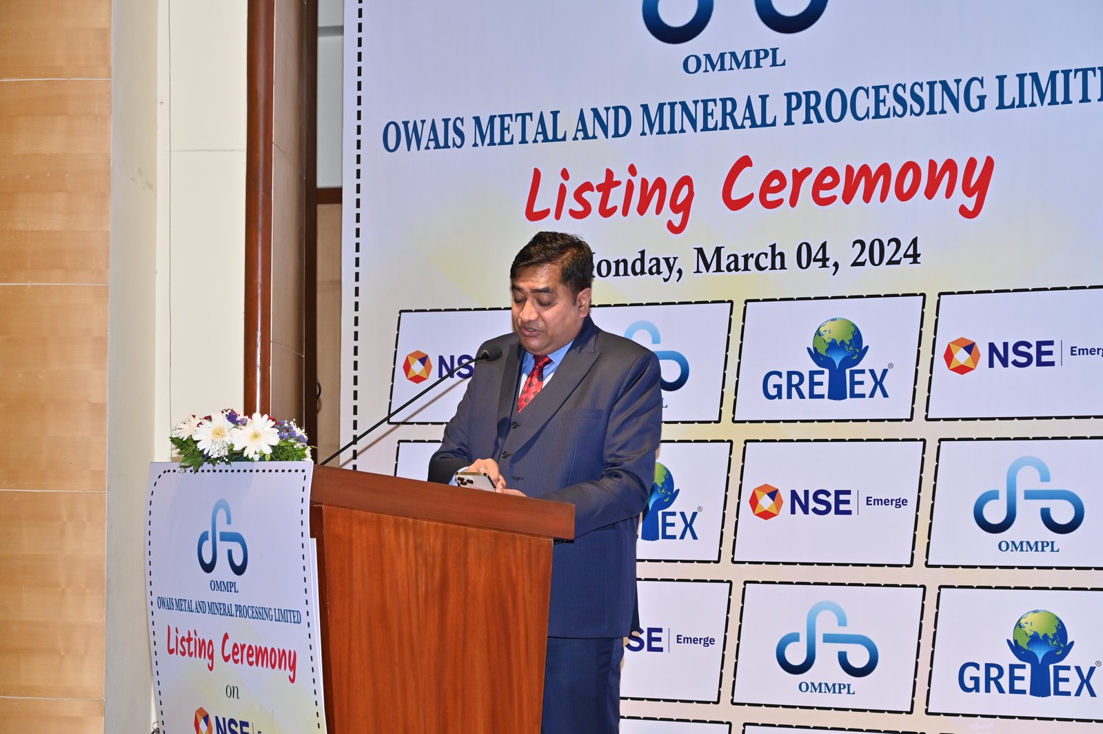 Owais Metal And Minerals Processing Listing Ceremony Photos