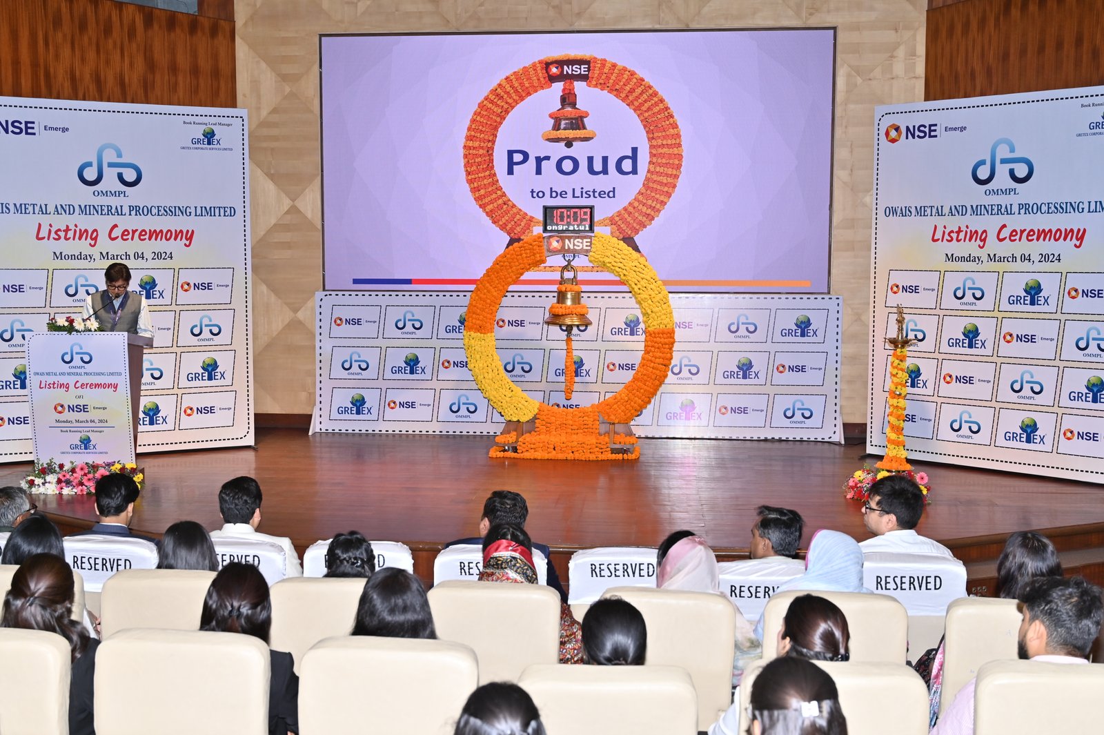 Owais Metal And Minerals Processing Listing Ceremony Photos