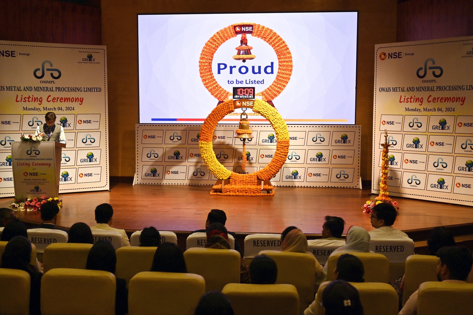 Owais Metal And Minerals Processing Listing Ceremony Photos