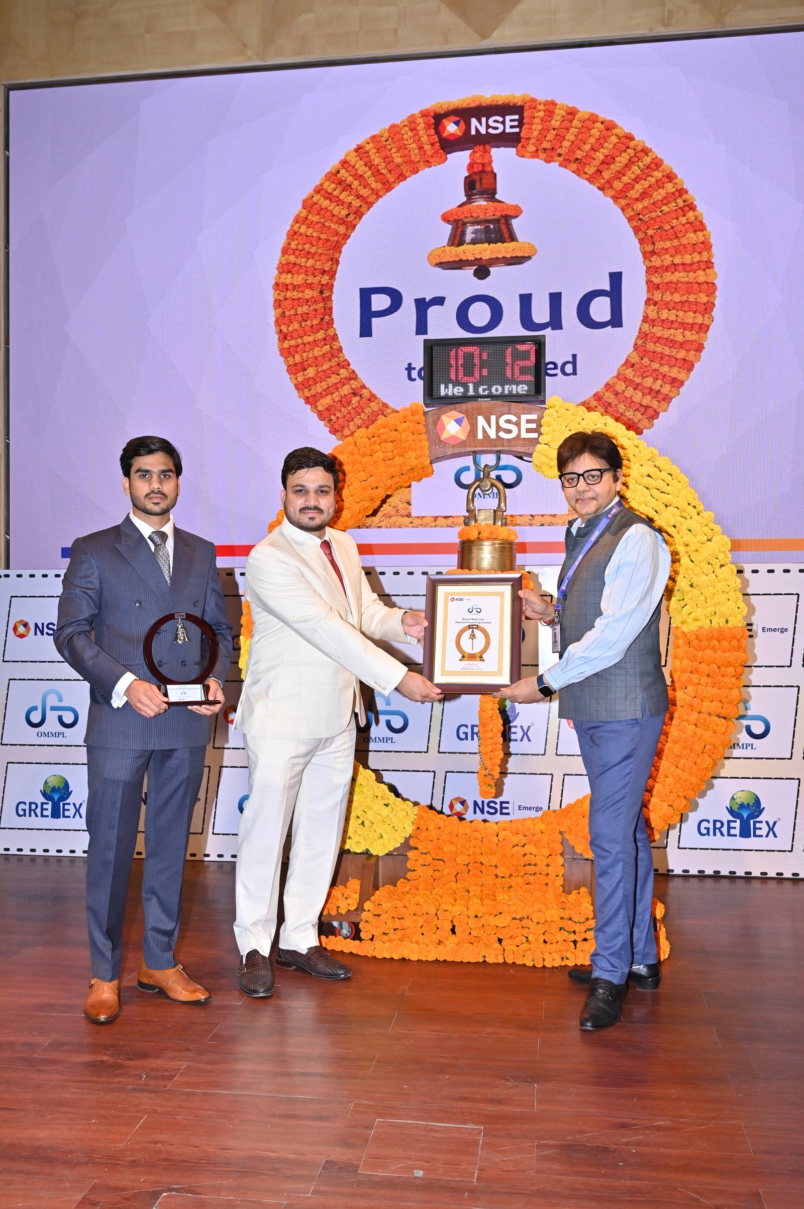 Owais Metal And Minerals Processing Listing Ceremony Photos