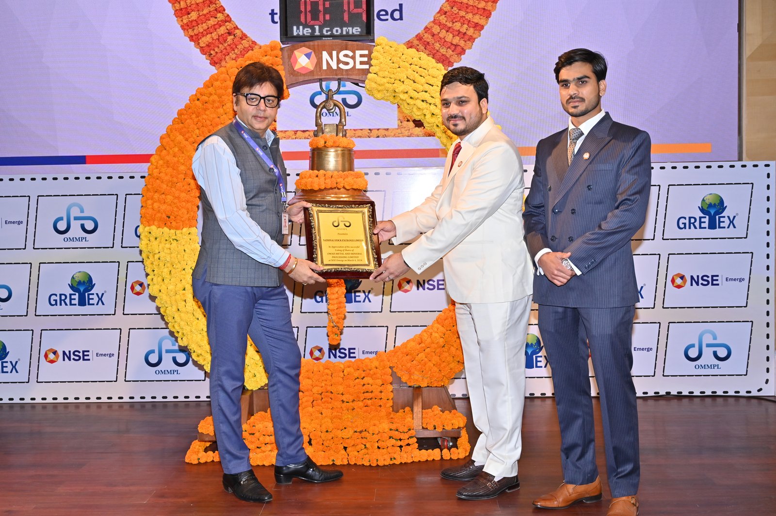 Owais Metal And Minerals Processing Listing Ceremony Photos