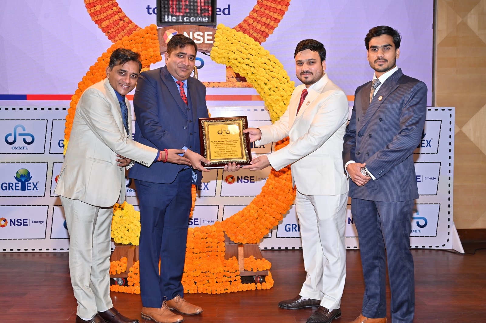 Owais Metal And Minerals Processing Listing Ceremony Photos