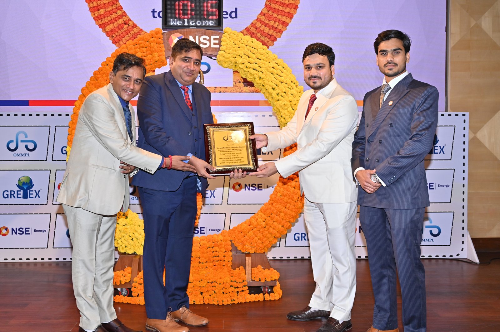 Owais Metal And Minerals Processing Listing Ceremony Photos