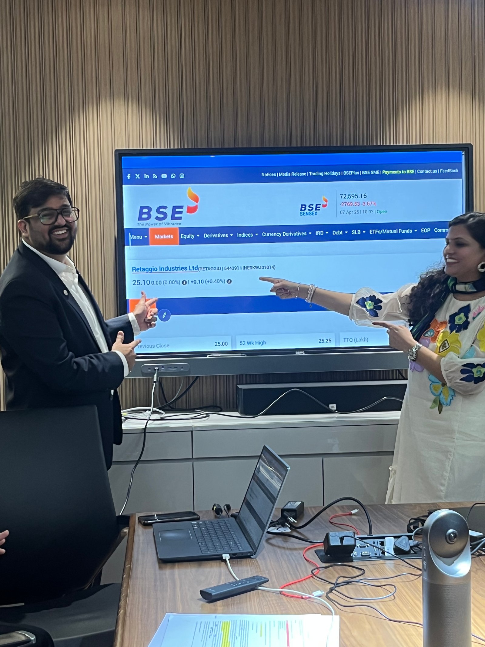 Retaggio Industries Limited Listing Ceremony Photos