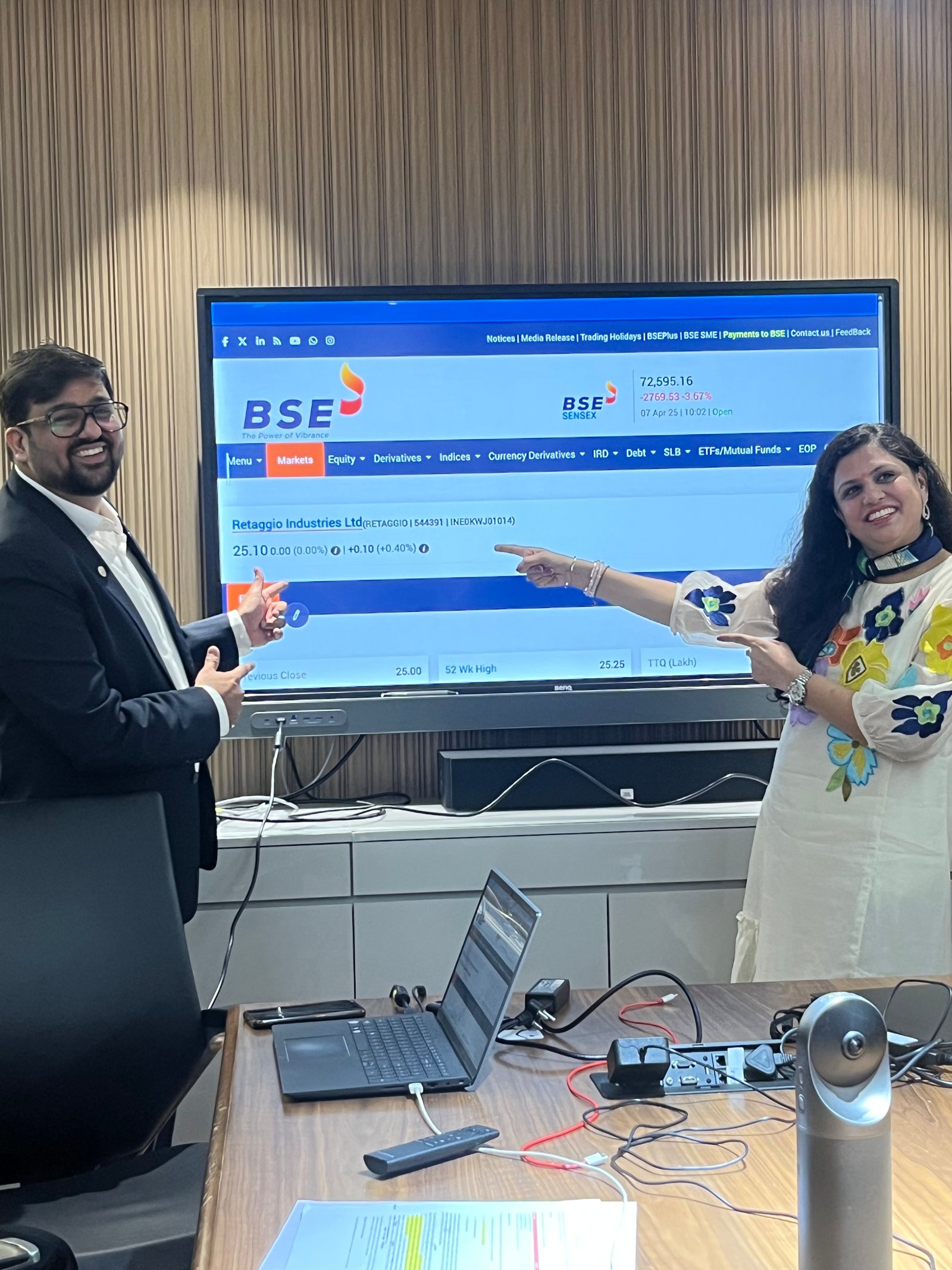 Retaggio Industries Limited Listing Ceremony Photos