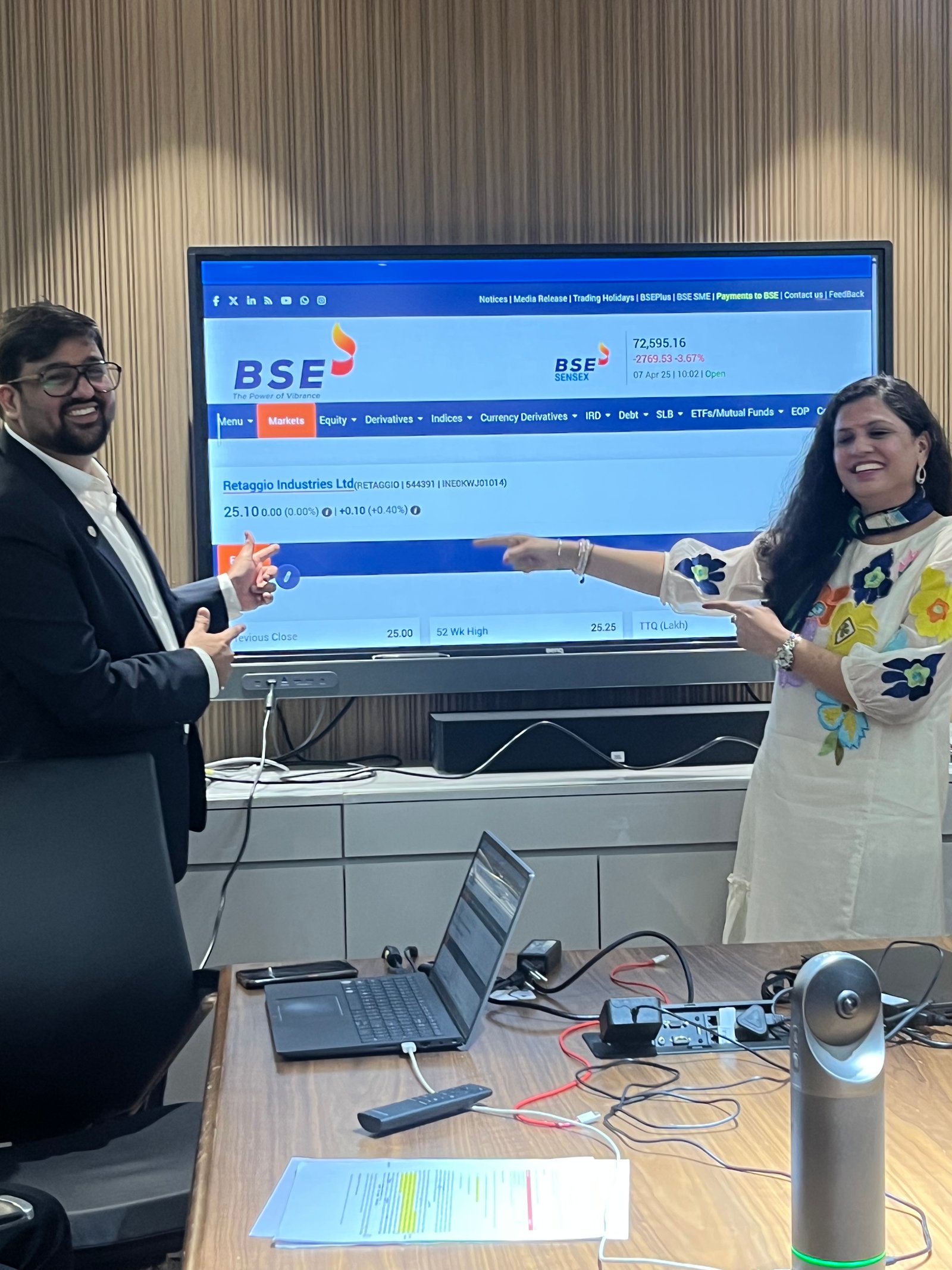 Retaggio Industries Limited Listing Ceremony Photos