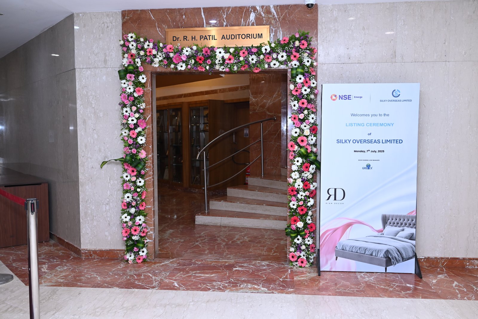 Silky Overseas Limited Listing Ceremony Photos