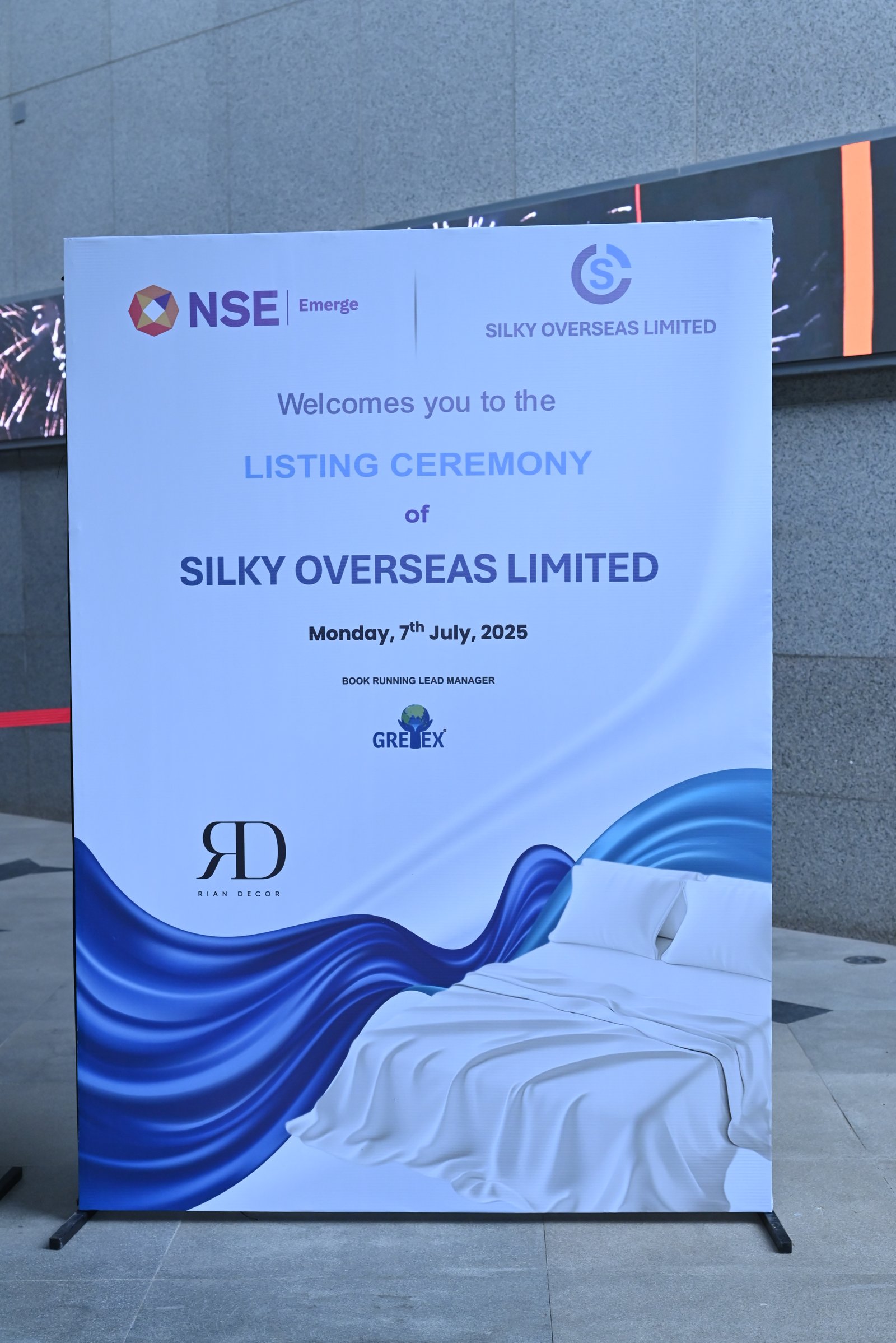 Silky Overseas Limited Listing Ceremony Photos