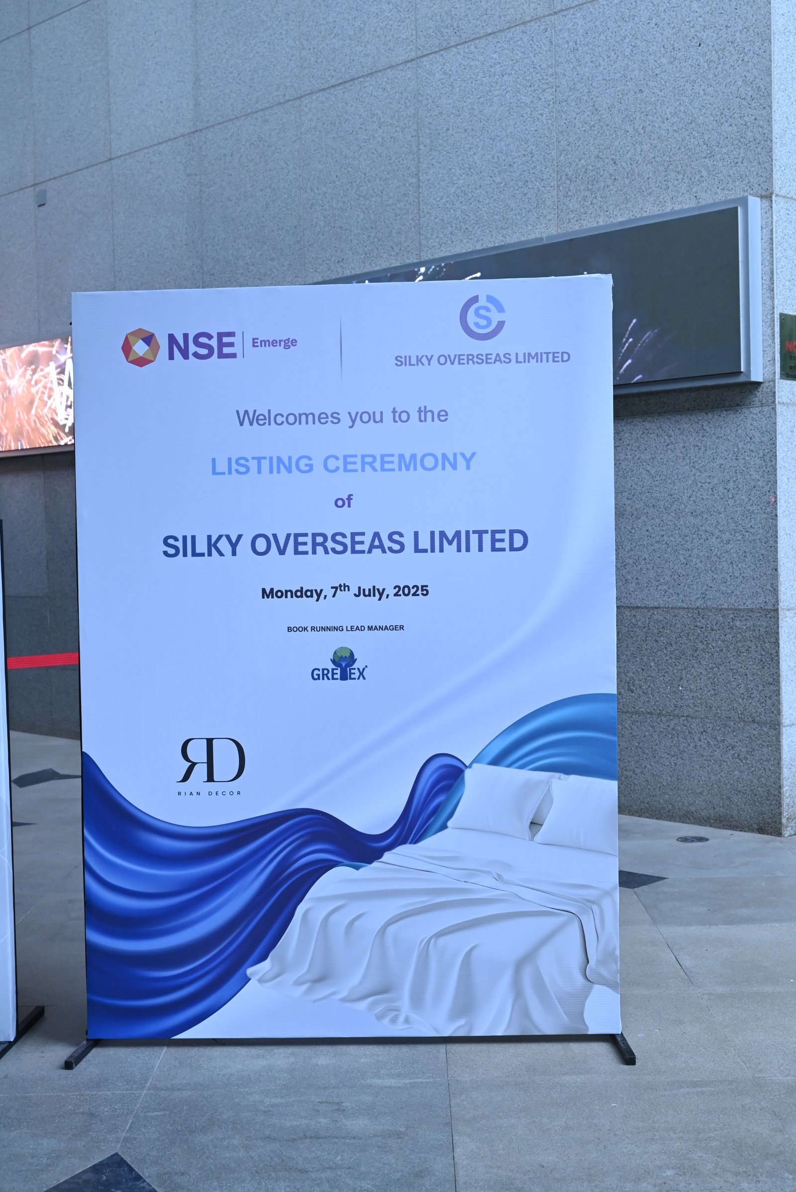 Silky Overseas Limited Listing Ceremony Photos