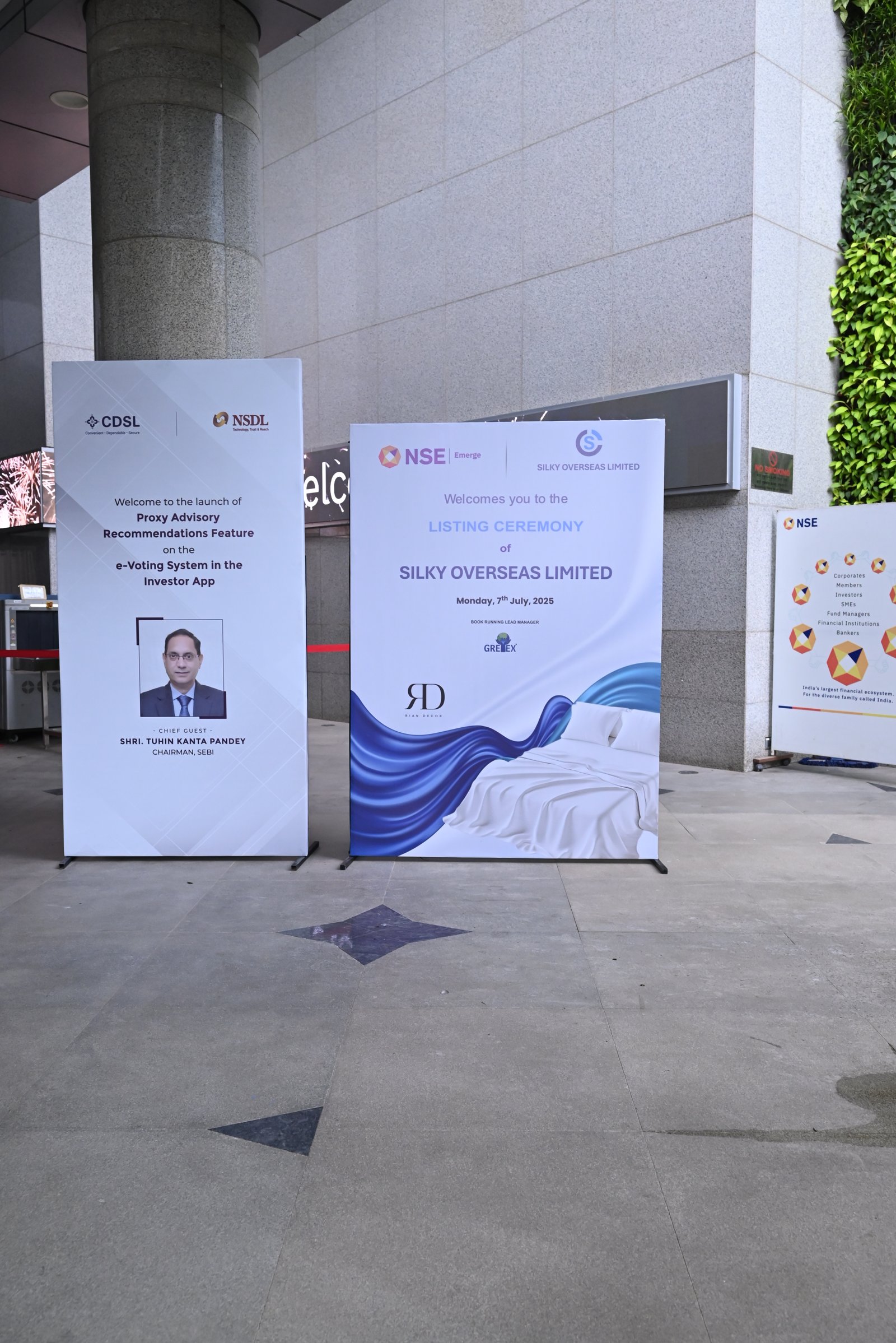 Silky Overseas Limited Listing Ceremony Photos