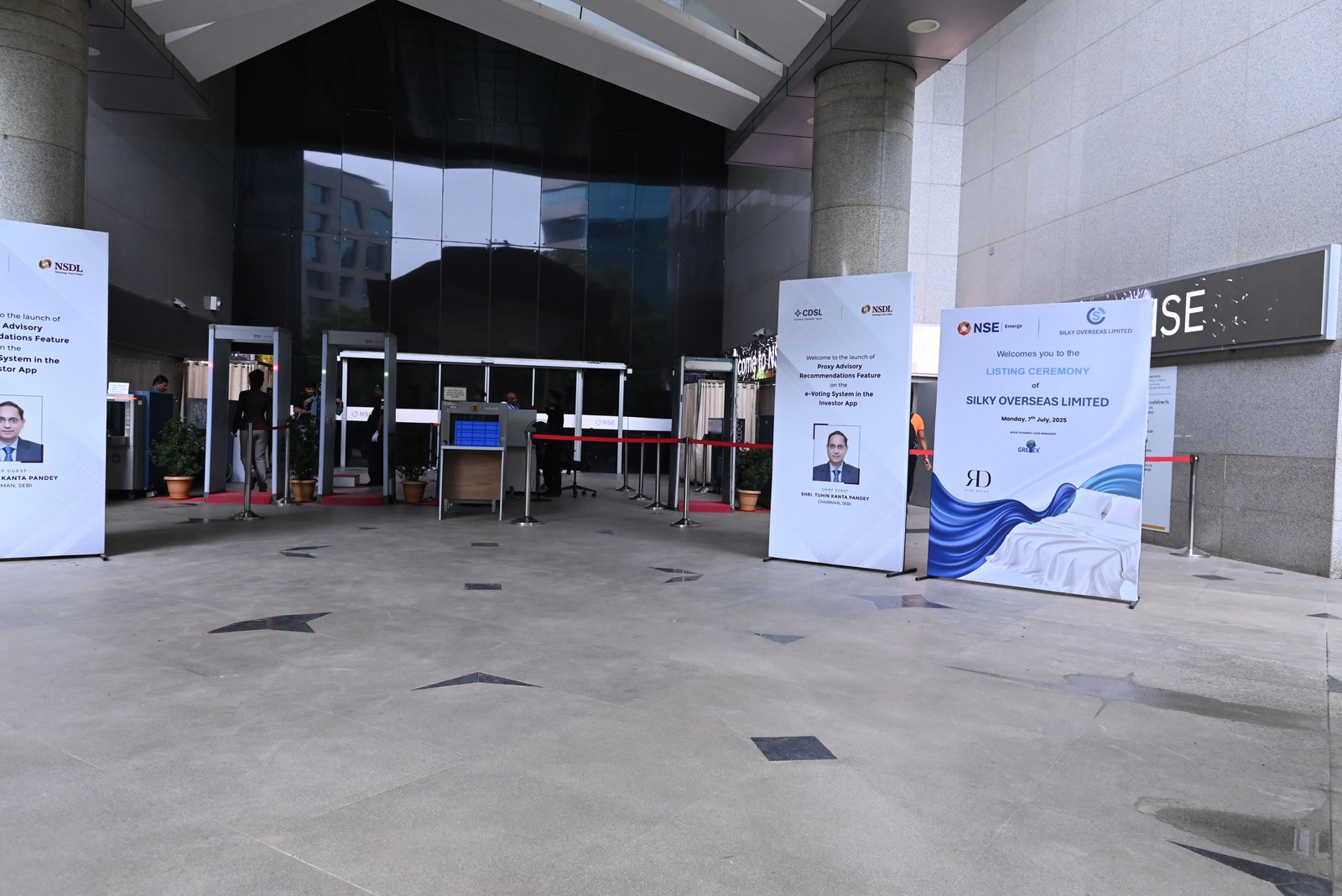 Silky Overseas Limited Listing Ceremony Photos