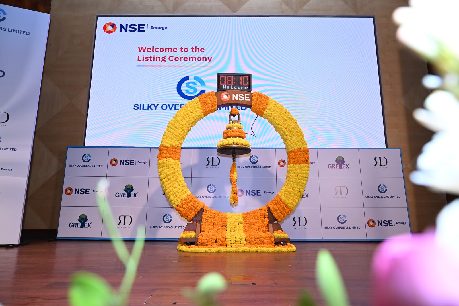 Silky Overseas Limited Listing Ceremony Photos
