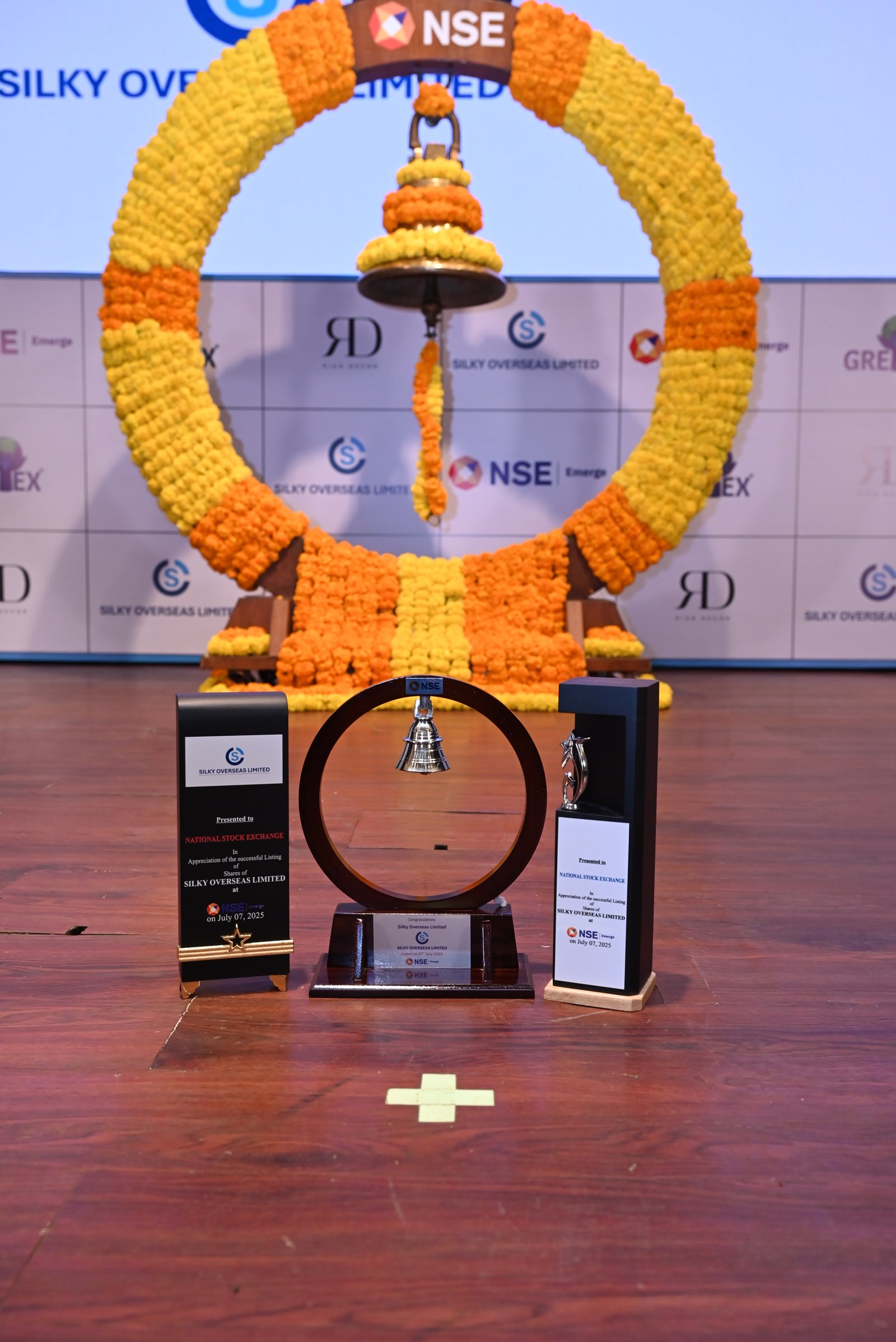 Silky Overseas Limited Listing Ceremony Photos