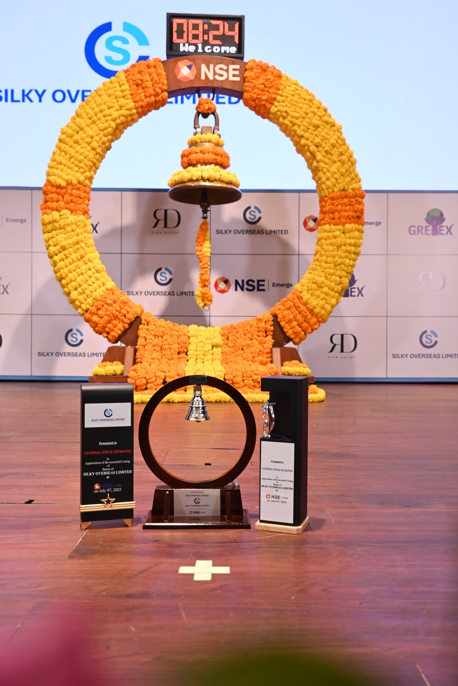 Silky Overseas Limited Listing Ceremony Photos