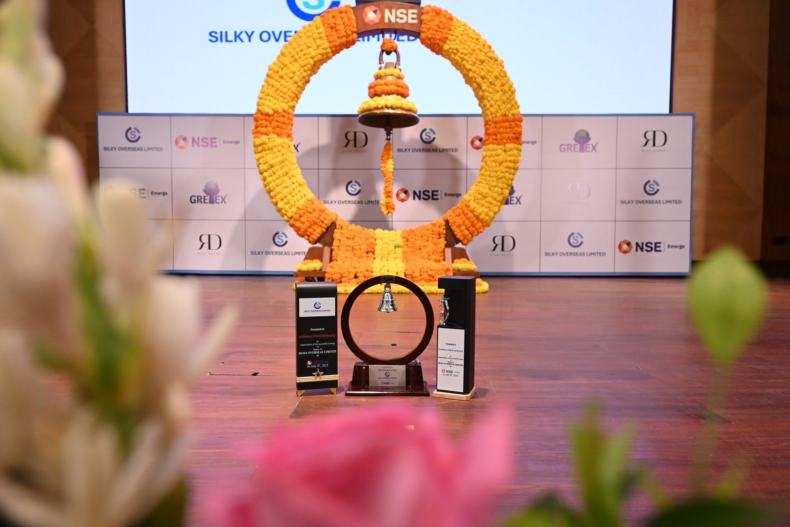 Silky Overseas Limited Listing Ceremony Photos