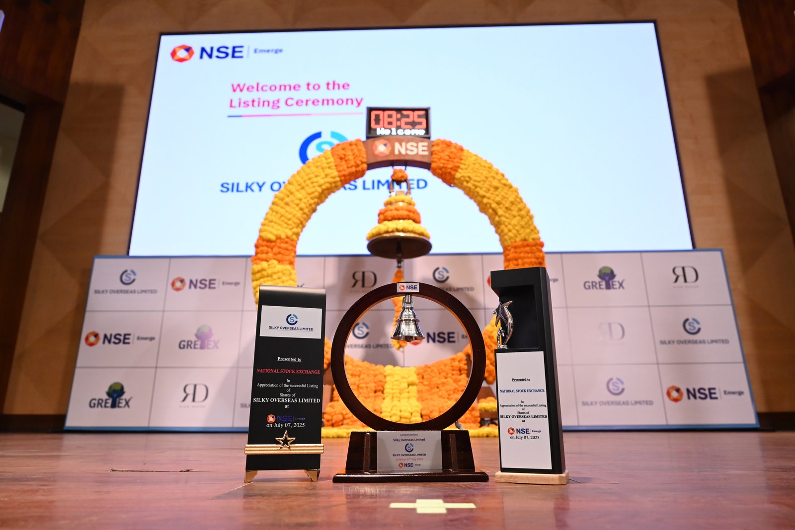 Silky Overseas Limited Listing Ceremony Photos