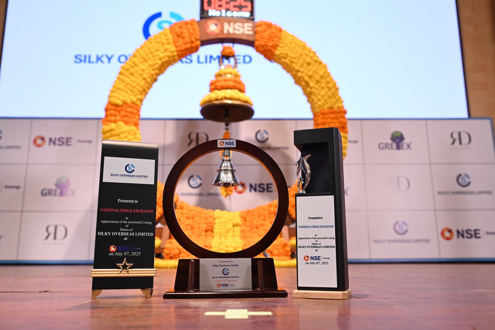 Silky Overseas Limited Listing Ceremony Photos