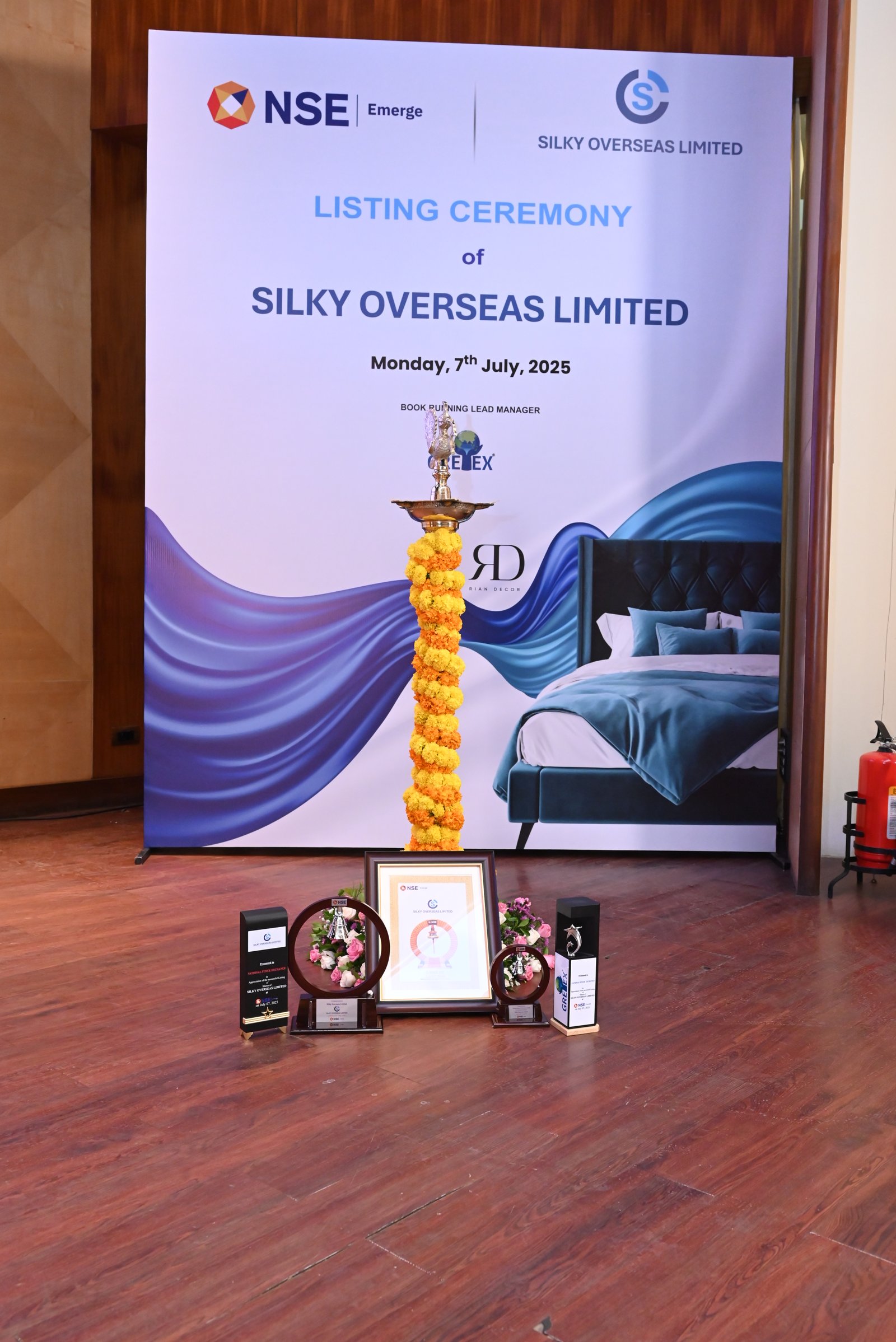 Silky Overseas Limited Listing Ceremony Photos