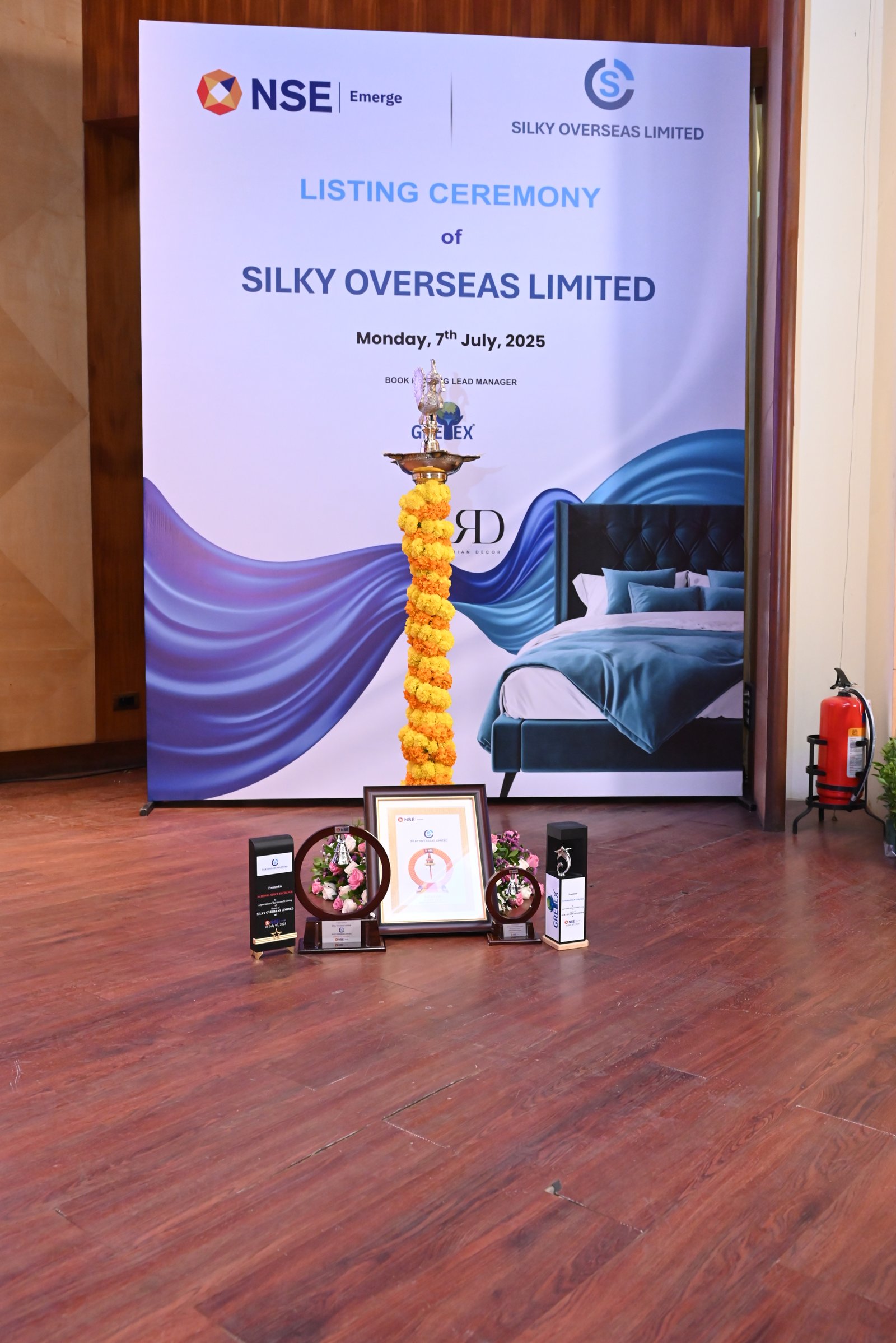 Silky Overseas Limited Listing Ceremony Photos