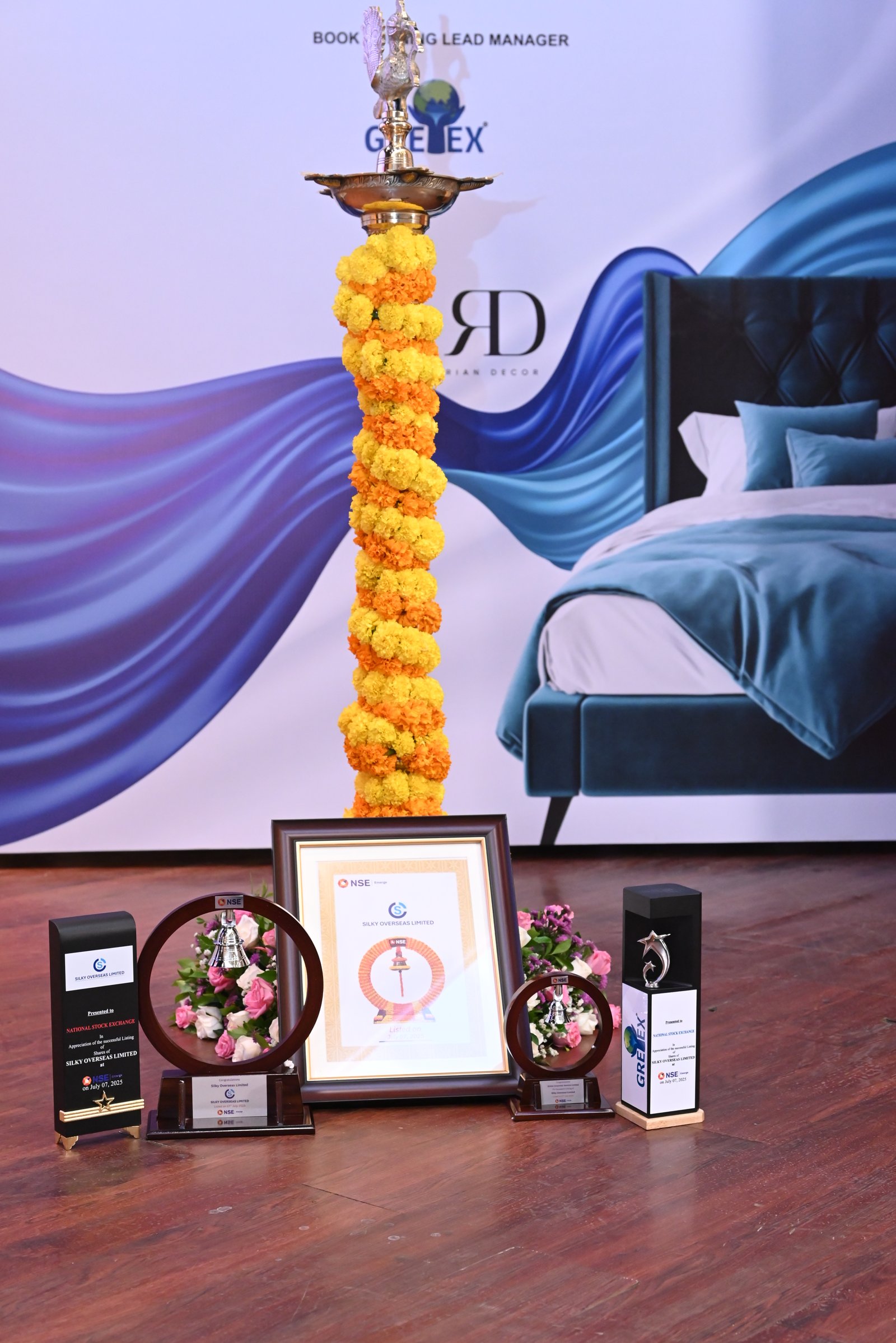 Silky Overseas Limited Listing Ceremony Photos