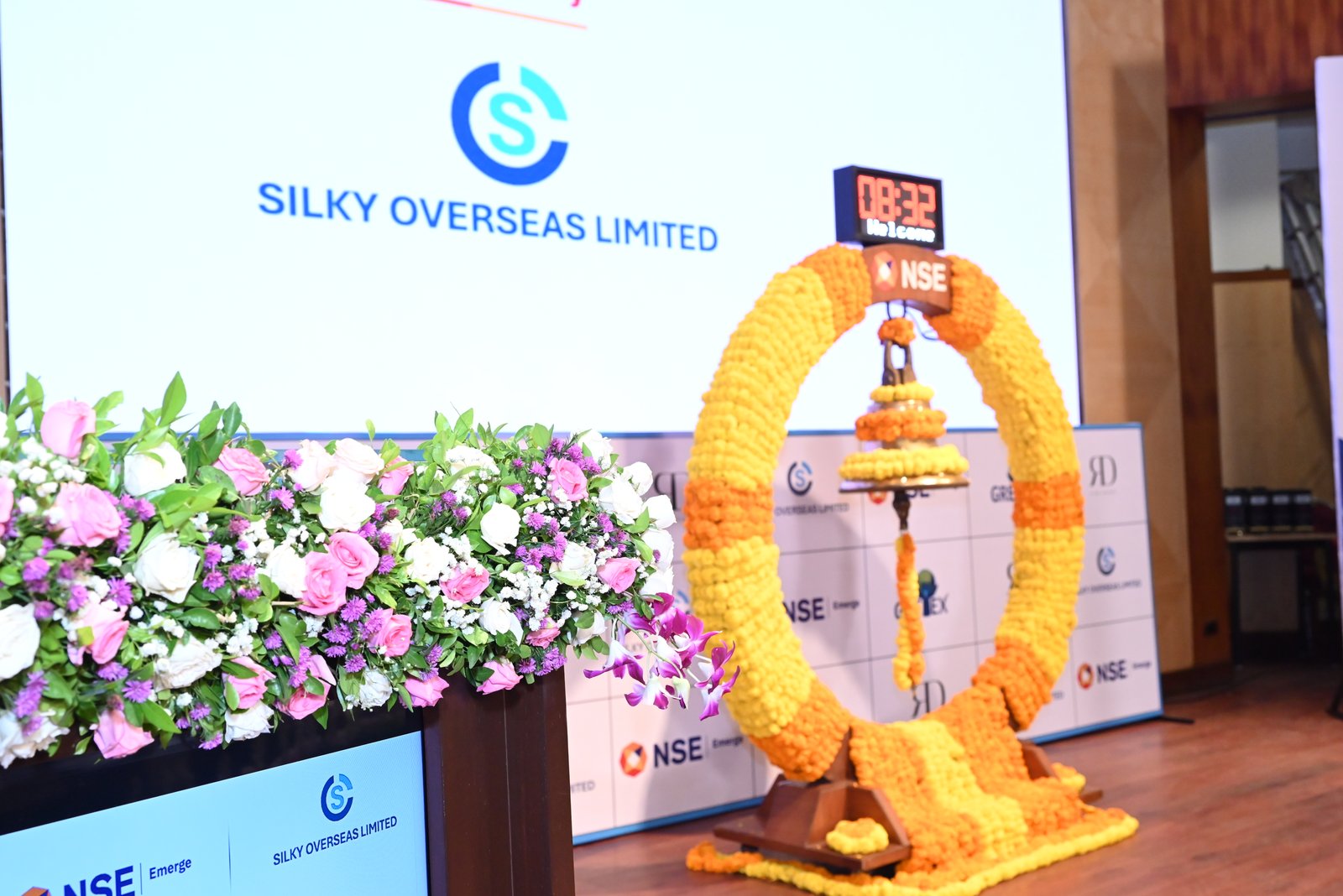 Silky Overseas Limited Listing Ceremony Photos