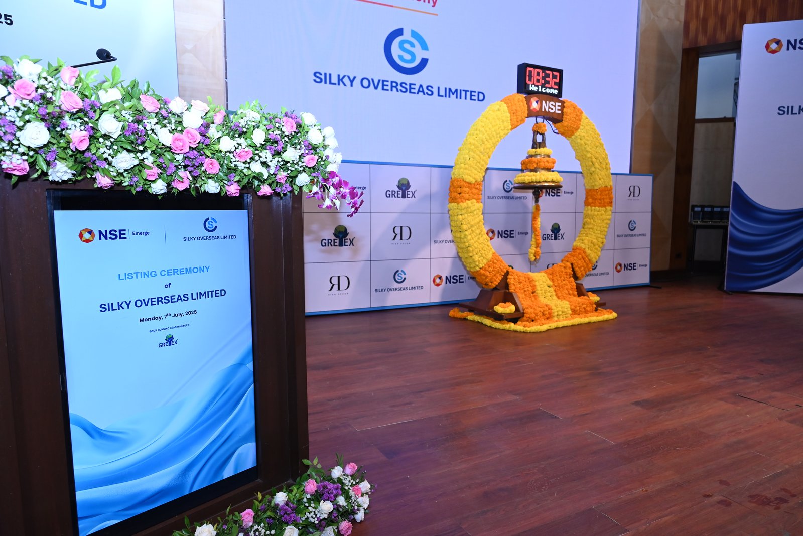 Silky Overseas Limited Listing Ceremony Photos