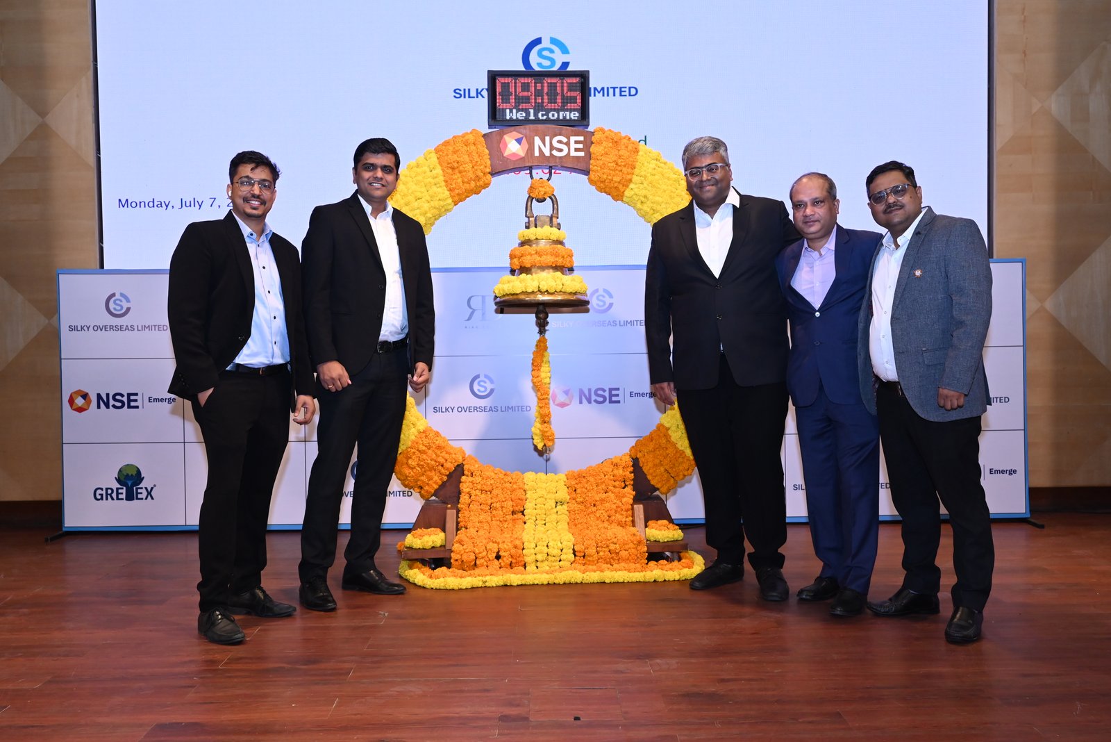 Silky Overseas Limited Listing Ceremony Photos