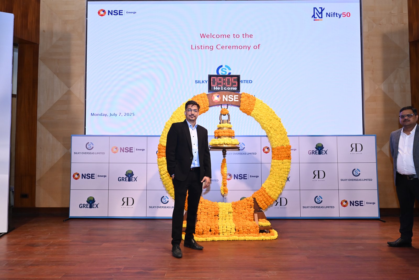Silky Overseas Limited Listing Ceremony Photos