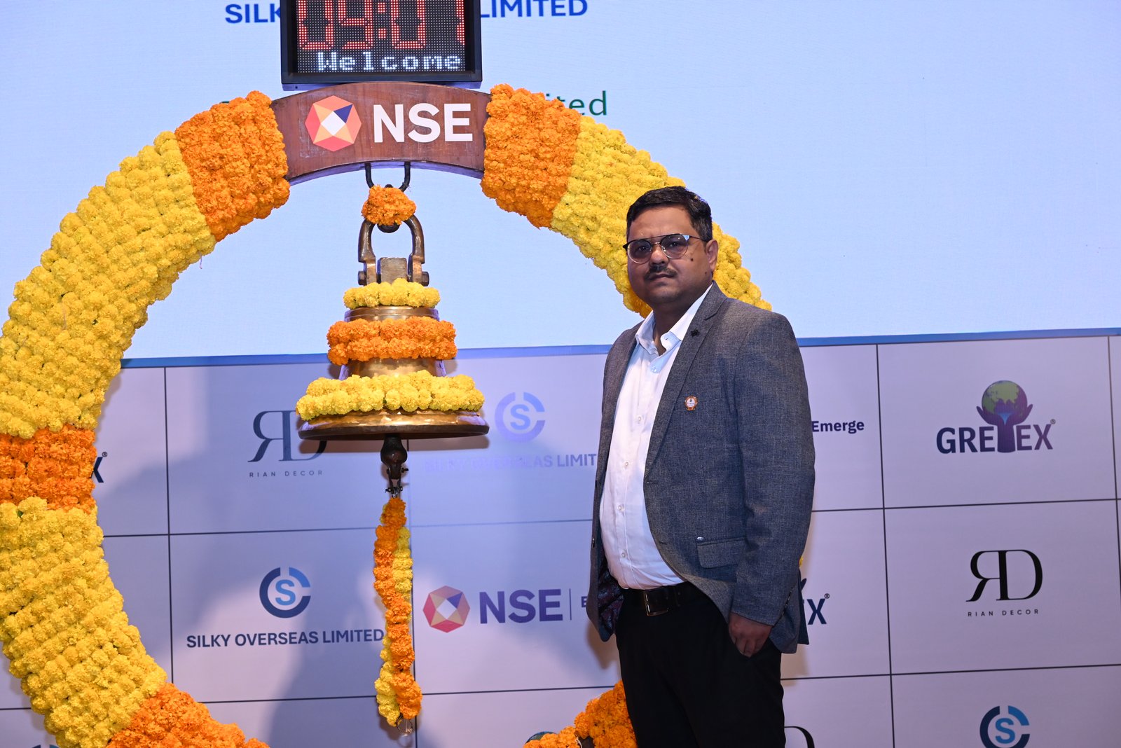 Silky Overseas Limited Listing Ceremony Photos