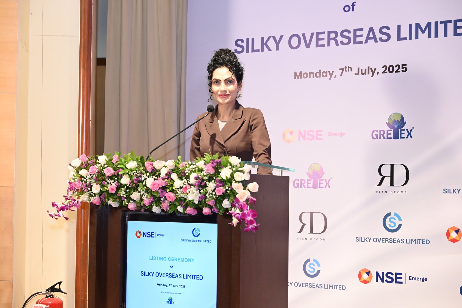 Silky Overseas Limited Listing Ceremony Photos