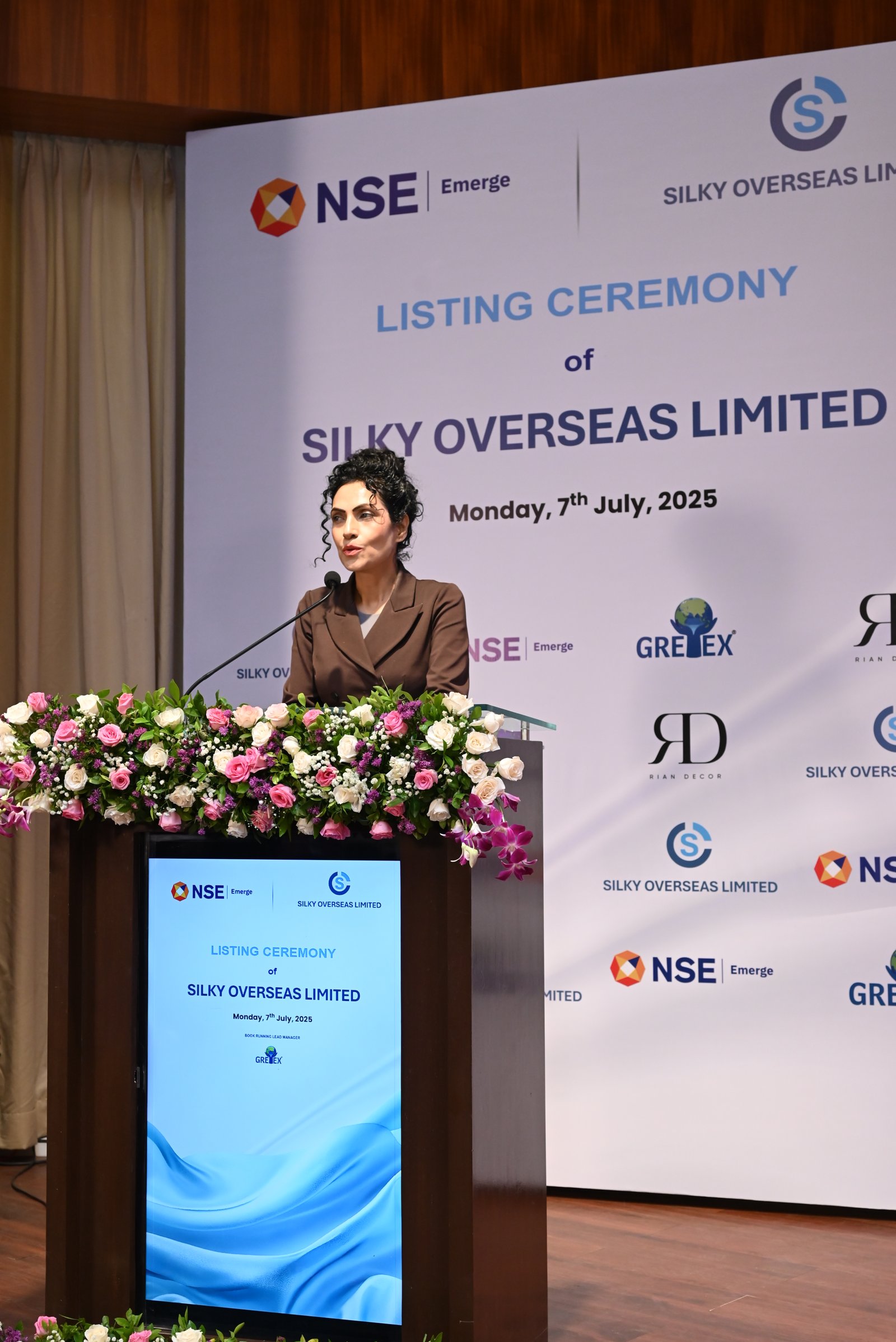 Silky Overseas Limited Listing Ceremony Photos