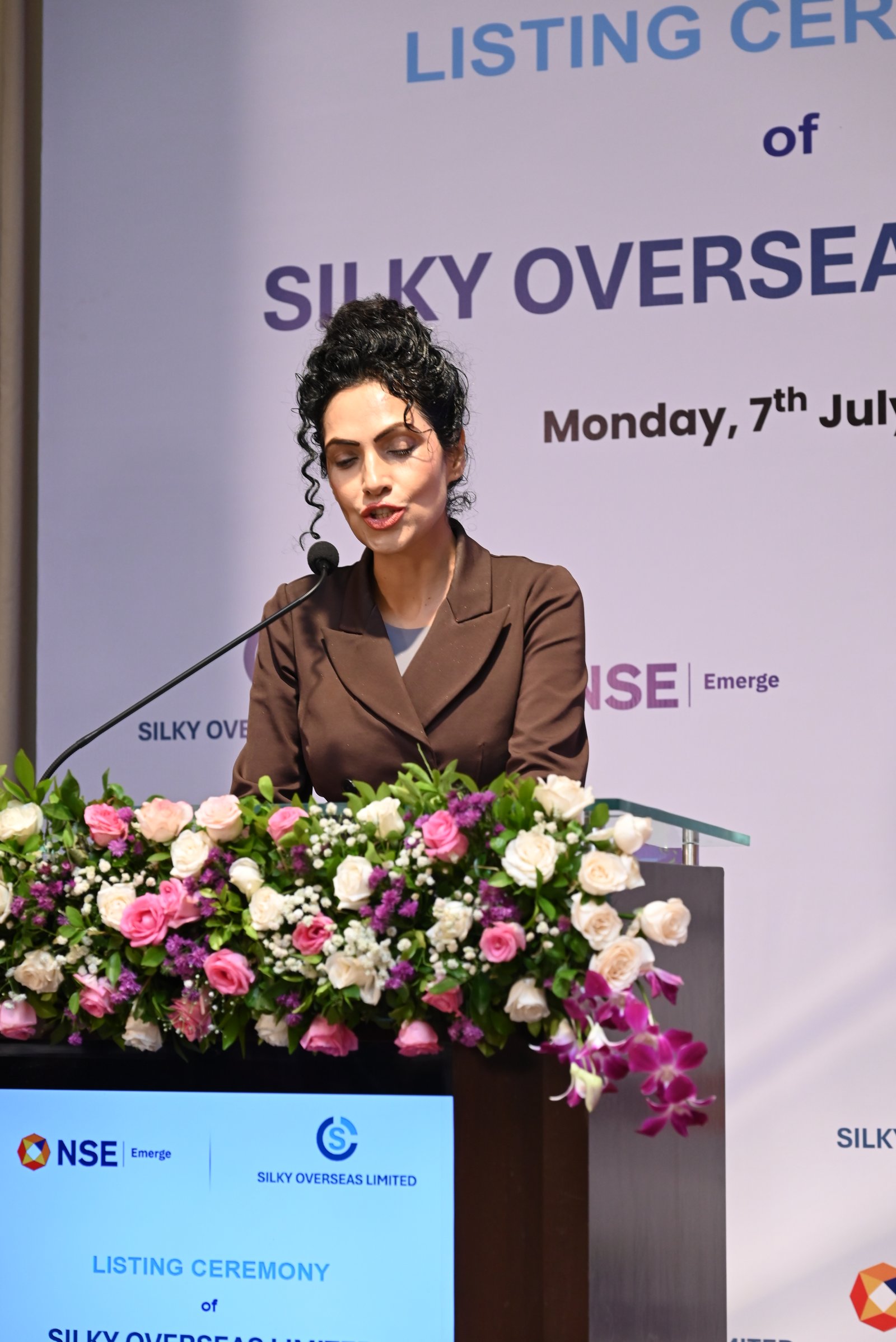 Silky Overseas Limited Listing Ceremony Photos